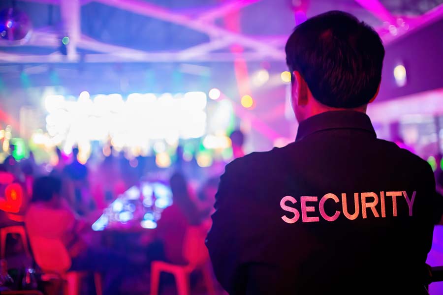 Security guard at an event