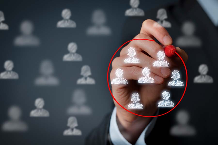 User icon outlined in red circle